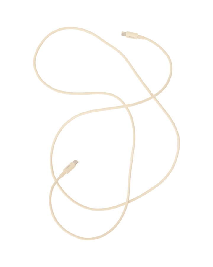 Kord USB-C zu USB-C Ladekabel 1,8 m, Pearled Ivory Kord