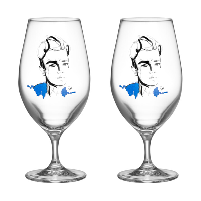 Kosta Boda All about you Bierglas 40 cl 2er-Pack Celebrate him