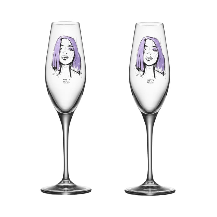 All about you Champagnerglas 24 cl 2er Pack - Forever Mine - Kosta Boda