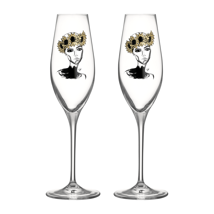 All about you Champagnerglas 24 cl 2er Pack - Let's celebrate you - Kosta Boda