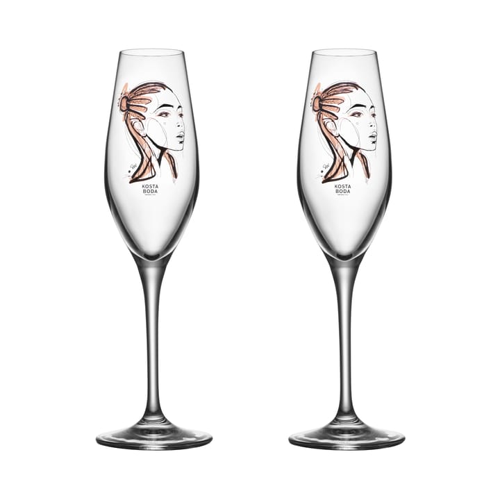 All about you Champagnerglas 2er Pack - Forever Yours - Kosta Boda