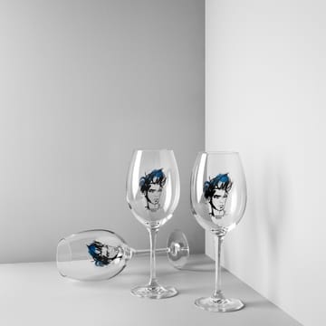 All about you Weinglas 52 cl 2er Pack - Miss him (blau) - Kosta Boda
