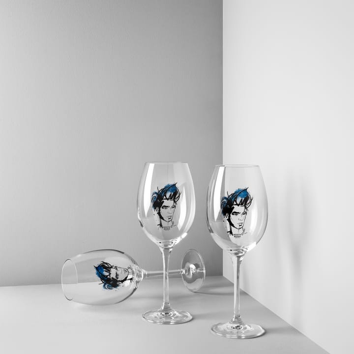 All about you Weinglas 52 cl 2er Pack, Miss him (blau) Kosta Boda