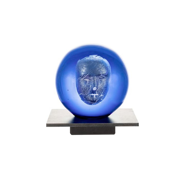 BV Headman Glasskulptur - blau - Kosta Boda