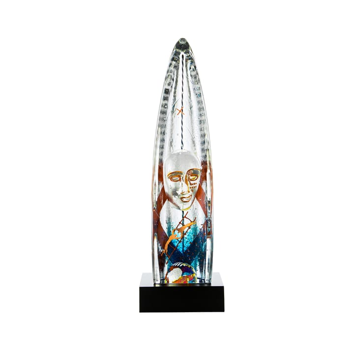 BV Vertical Journey Glasskulptur - Klar - Kosta Boda
