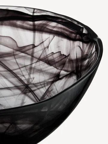 Contrast Schale 350 mm - Schwarz-schwarz - Kosta Boda