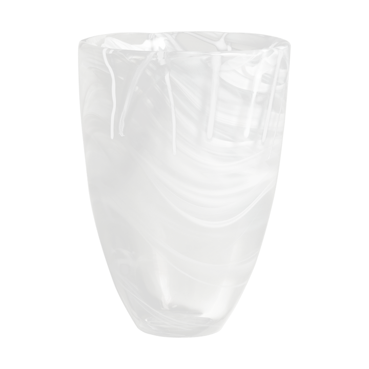 Contrast Vase 200 mm - Weiß-weiß - Kosta Boda