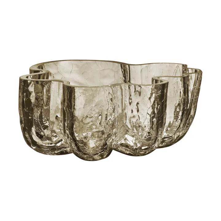 Crackle Schale 10,5 cm - Taupe - Kosta Boda