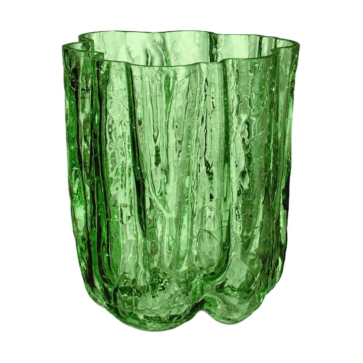 Crackle Vase 12,1 cm - Dunkelgrün - Kosta Boda