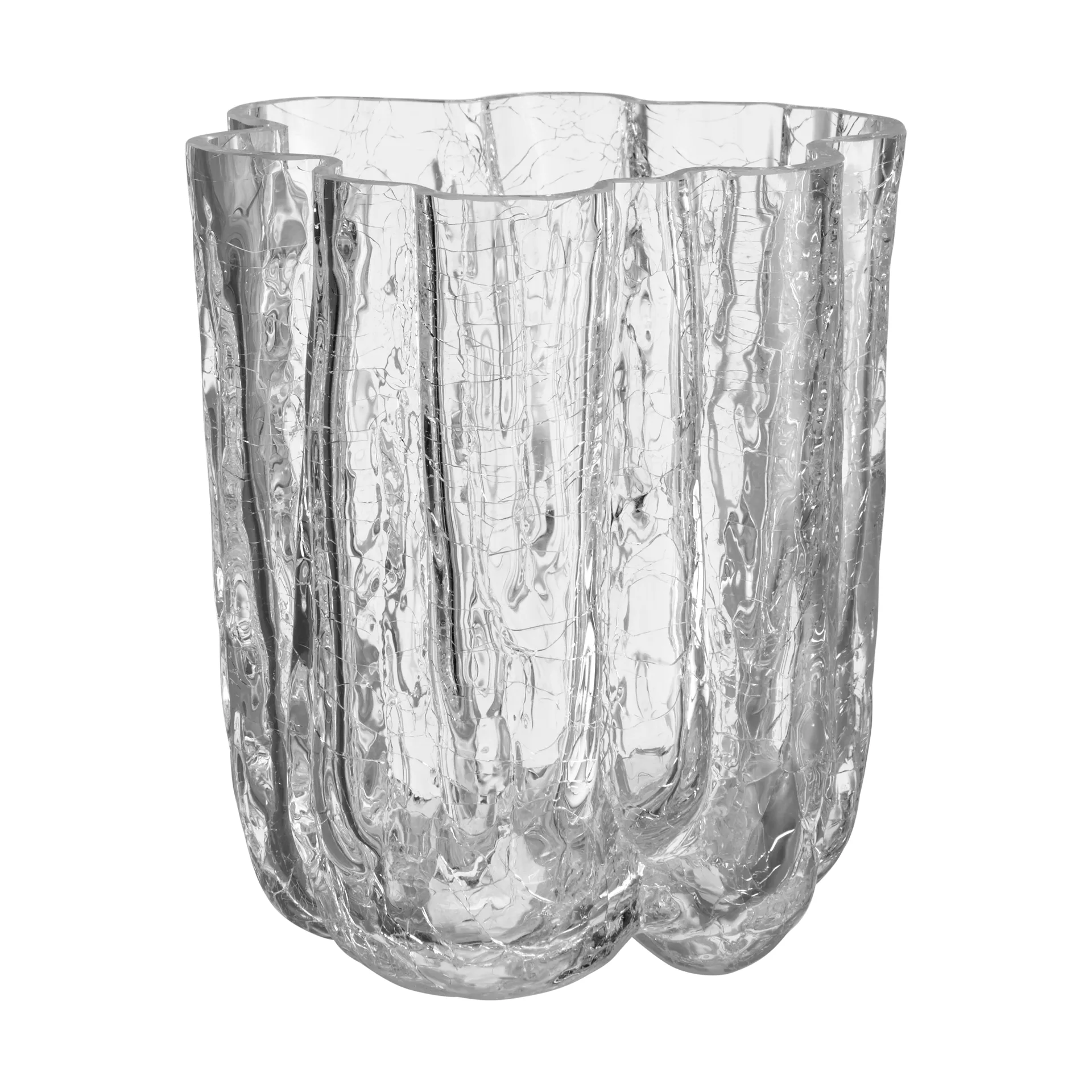 Crackle Vase 12,1 cm, Klar Kosta Boda