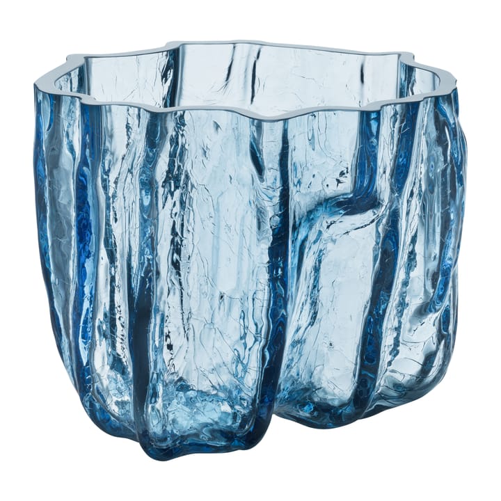Crackle Vase 175mm - Rundes Glas - Kosta Boda