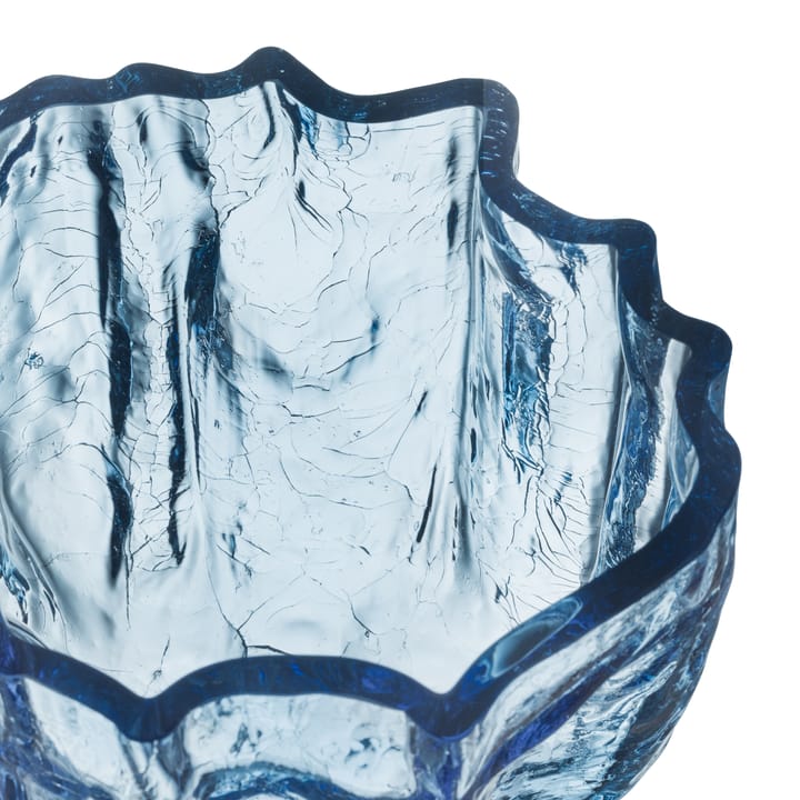 Crackle Vase 175mm - Rundes Glas - Kosta Boda