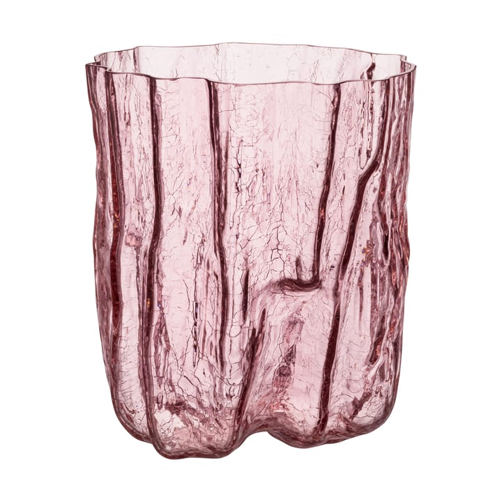 Crackle Vase 270 mm - Rosa - Kosta Boda