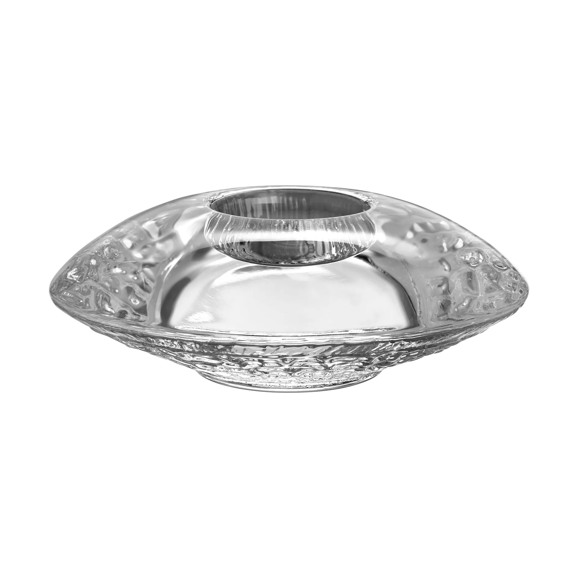 Discus Kerzenhalter 140 mm, Klar Kosta Boda