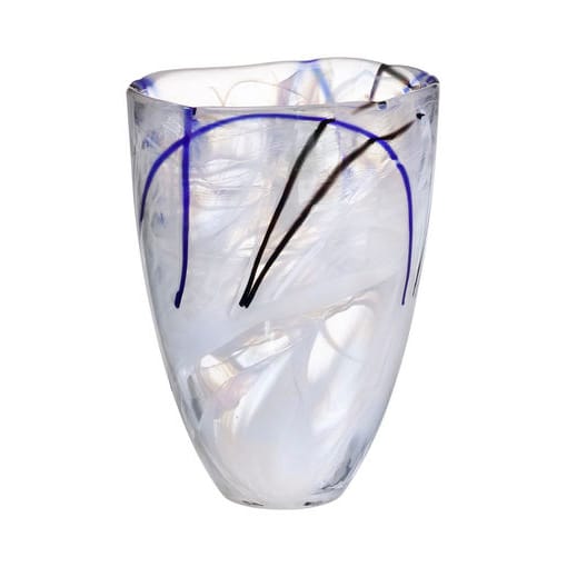 Kosta Boda Contrast Vase, Weiß Kosta Boda