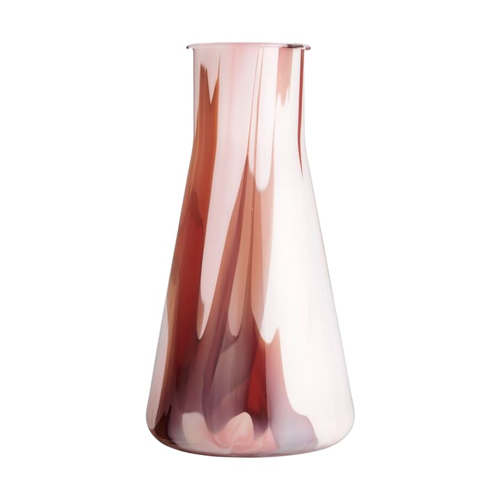 Lab Erlenmeyer Vase 30,5 cm - Rot-weiß-rosa - Kosta Boda
