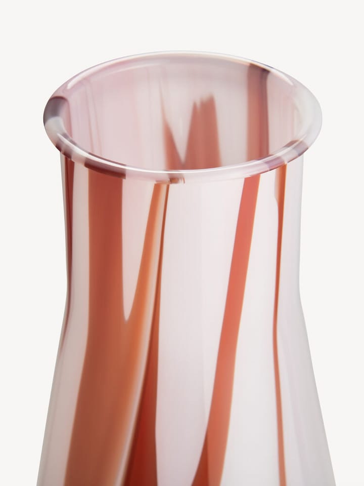 Lab Erlenmeyer Vase 30,5 cm, Rot-weiß-rosa Kosta Boda