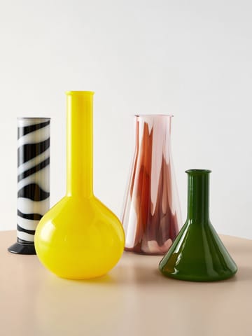 Lab Erlenmeyer Vase 30,5 cm - Rot-weiß-rosa - Kosta Boda