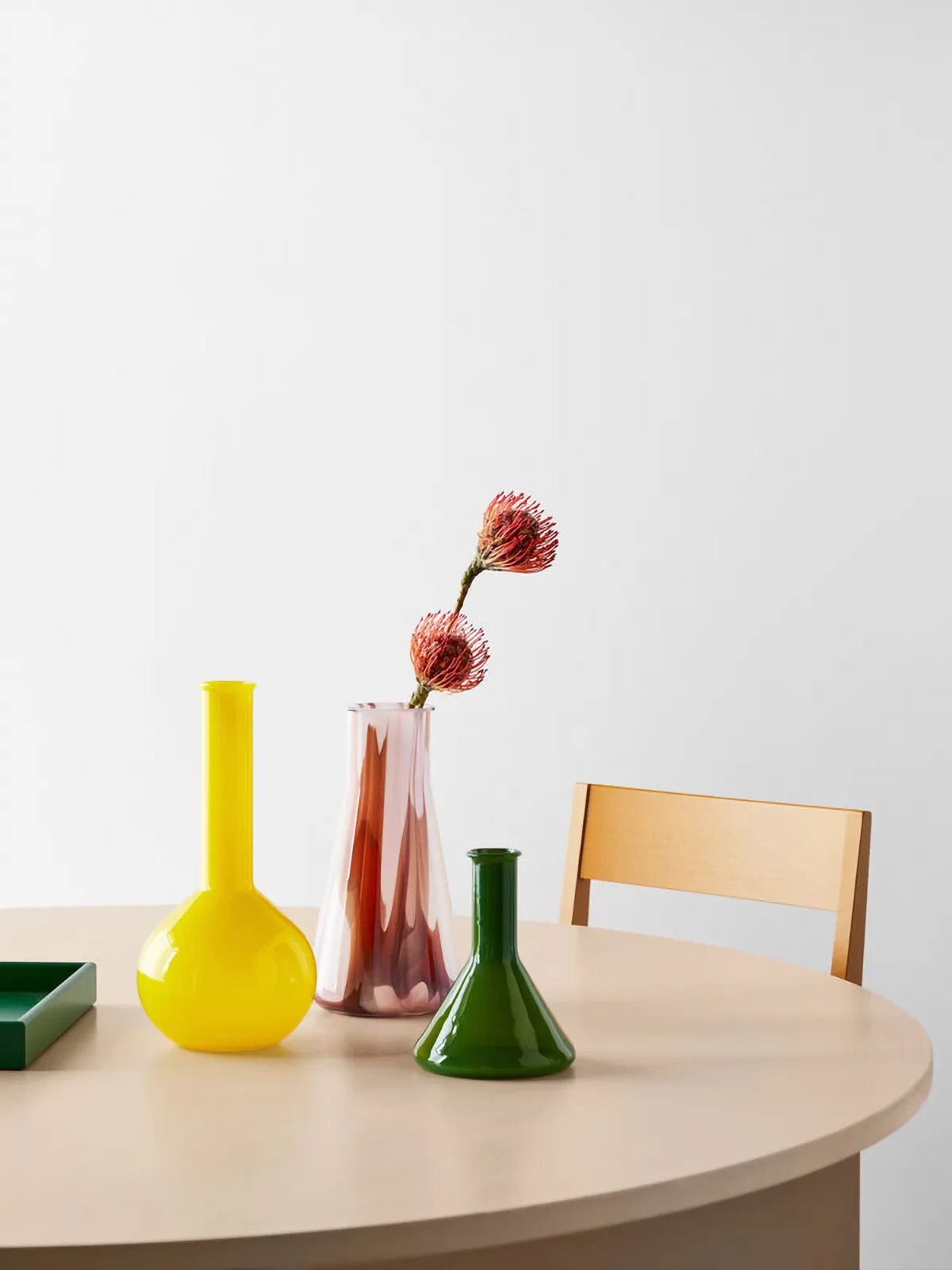 Lab Messglas Vase 18,5 cm, Grün Kosta Boda