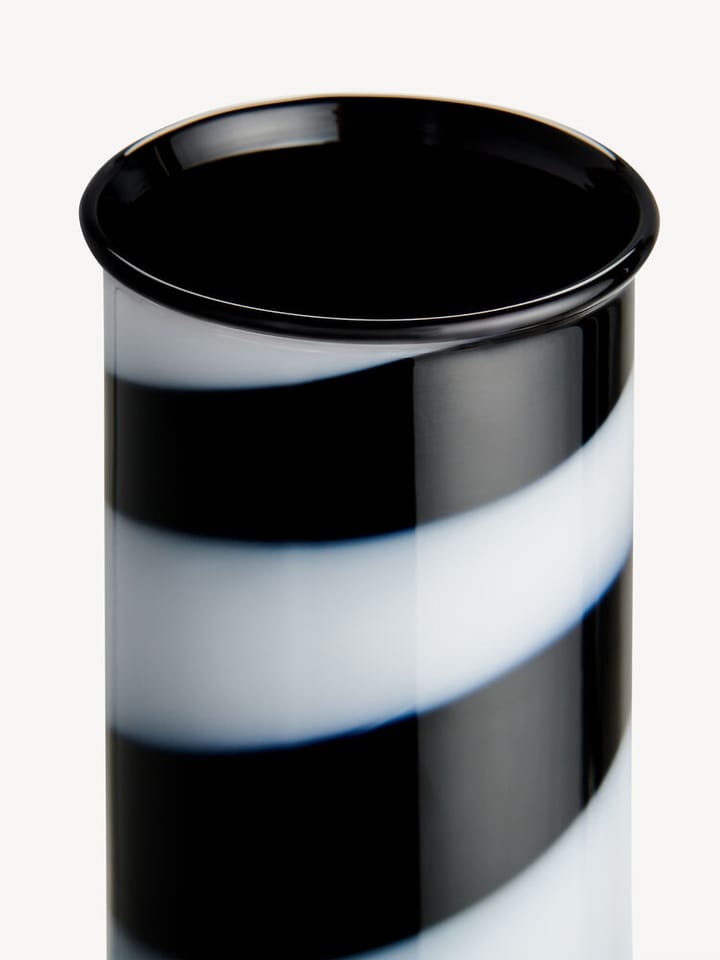 Laborzylinder Vase 30 cm, Schwarz-weiß Kosta Boda