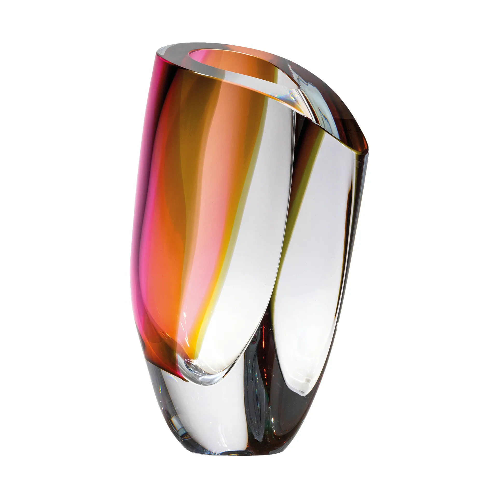 Mirage Vase 31cm, Grau-rot Kosta Boda