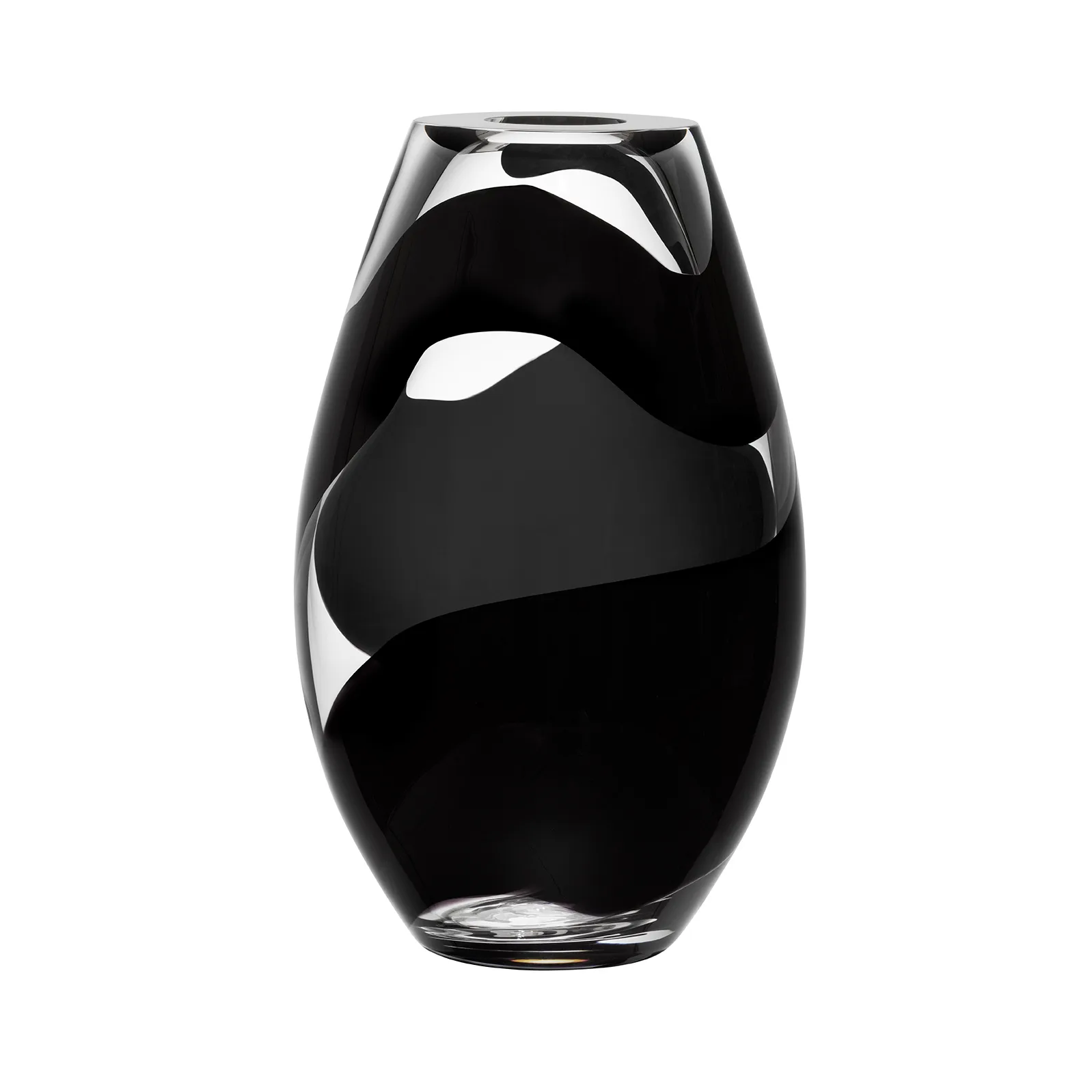 Non stop Vase 28cm, Schwarz Kosta Boda