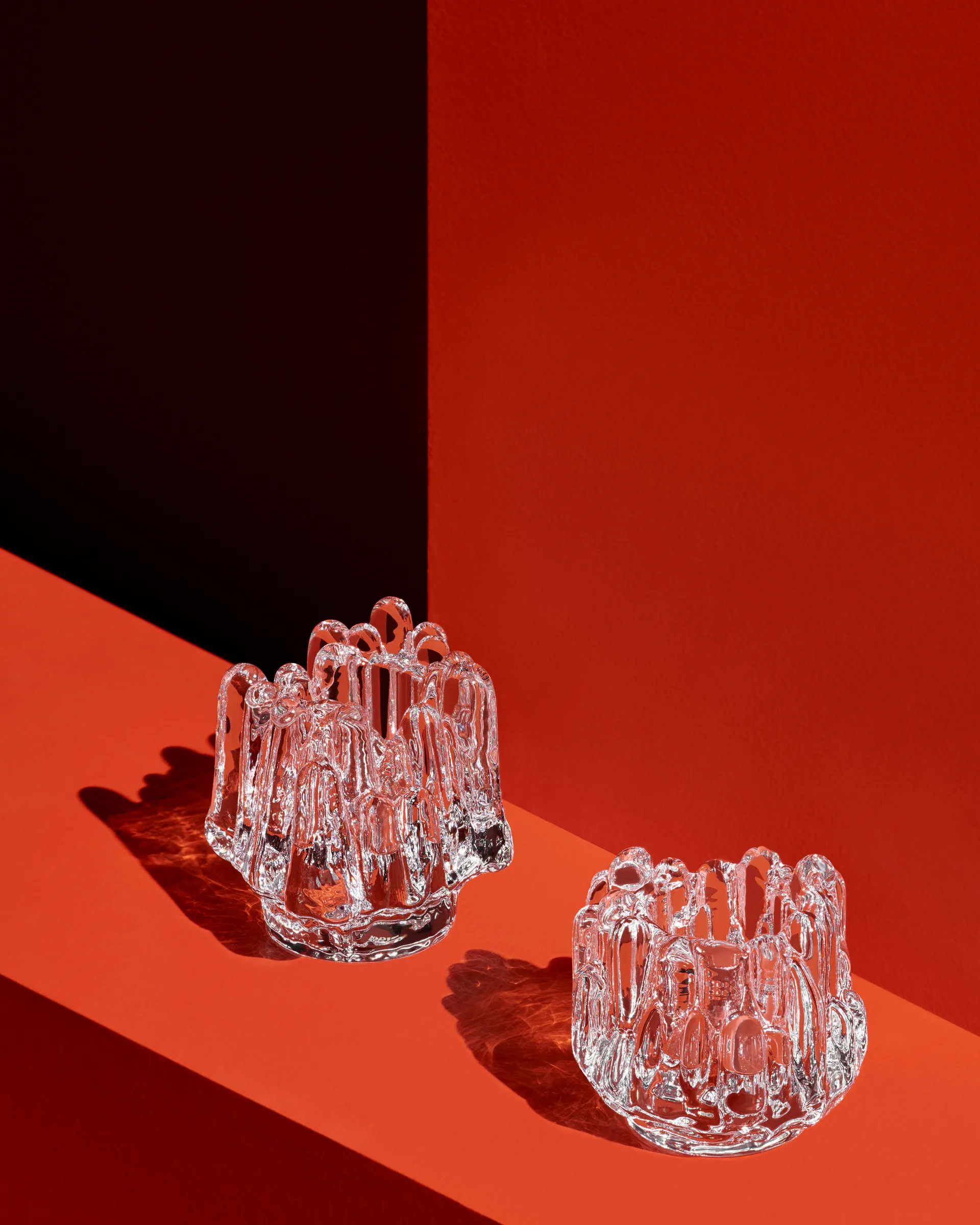 Polar Kerzenhalter 86mm, Klar Kosta Boda