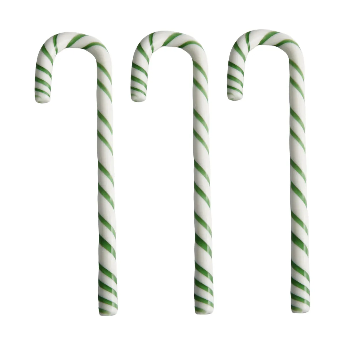 Polka Stock 17 cm 3er-Pack, Weiß-grün Kosta Boda