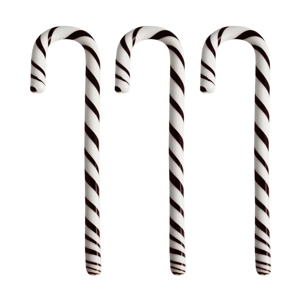 Polka Stock 17 cm 3er-Pack, Weiß-schwarz Kosta Boda