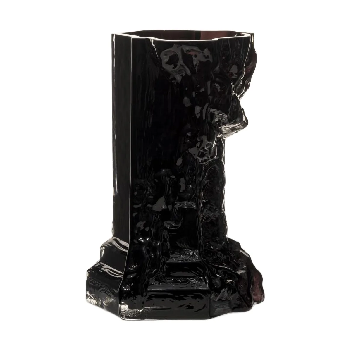 Rocky Baroque Vase 25 cm, Nachtschwarz Kosta Boda