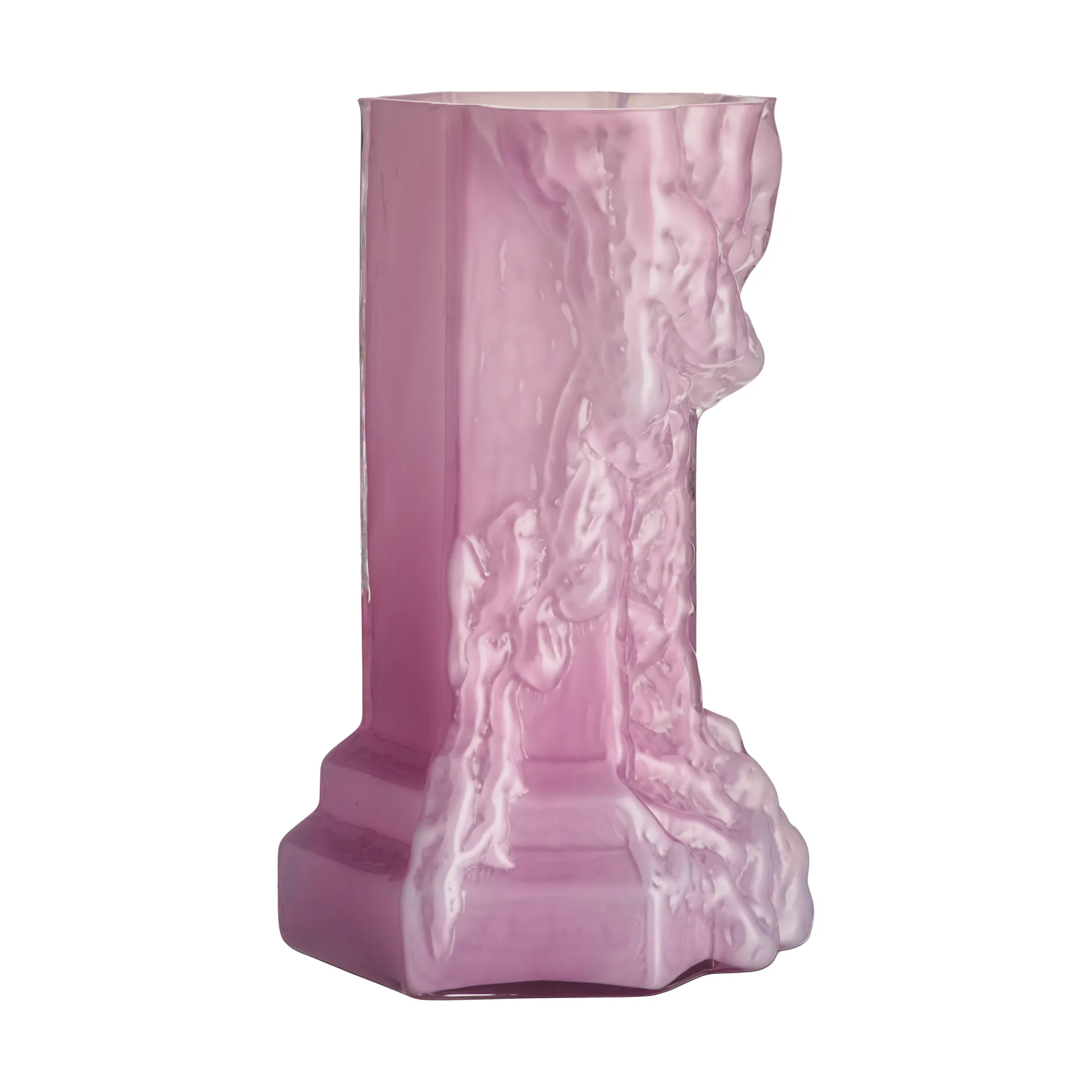 Rocky Baroque Vase 35 cm, Cool Pink Kosta Boda