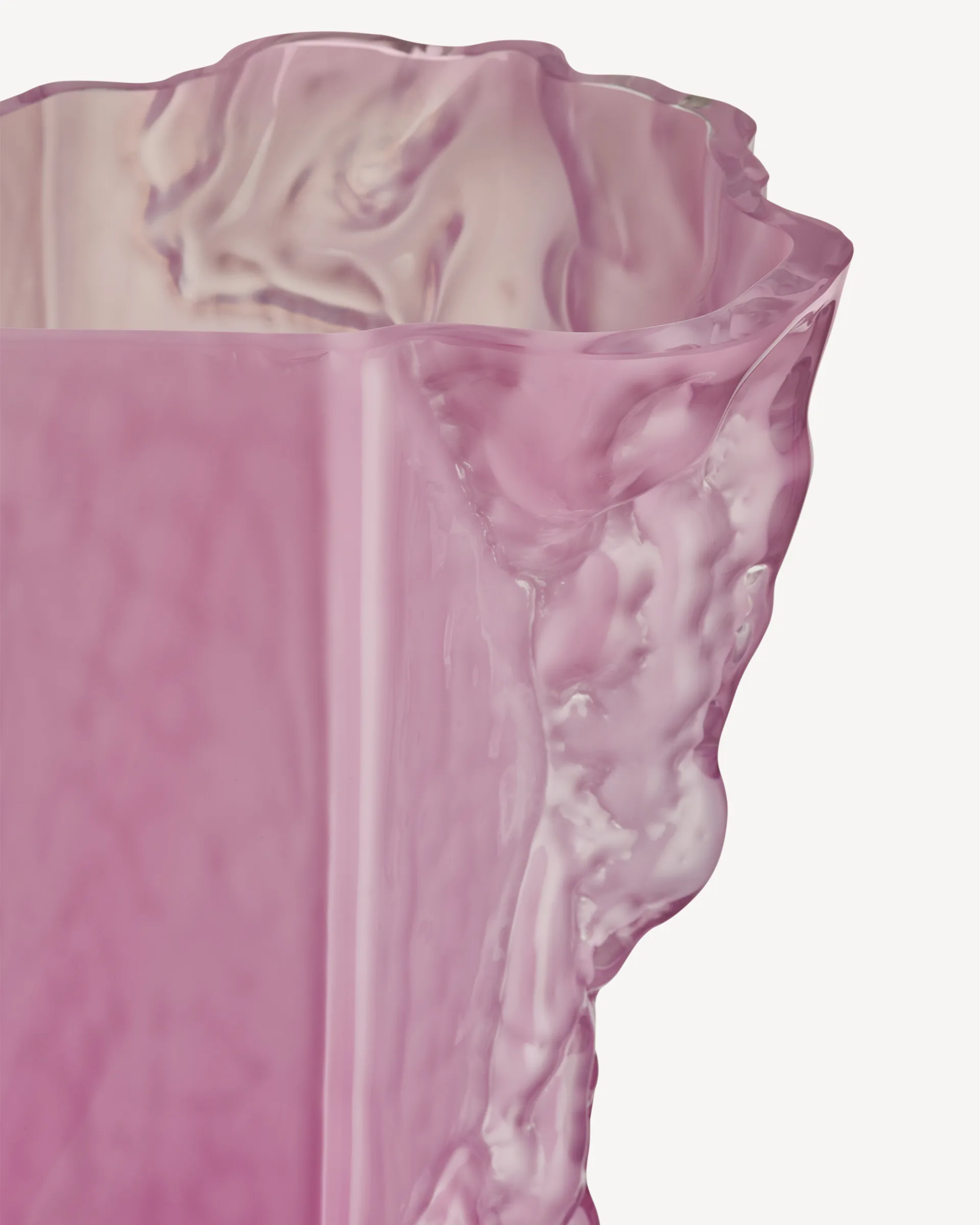 Rocky Baroque Vase 35 cm, Cool Pink Kosta Boda