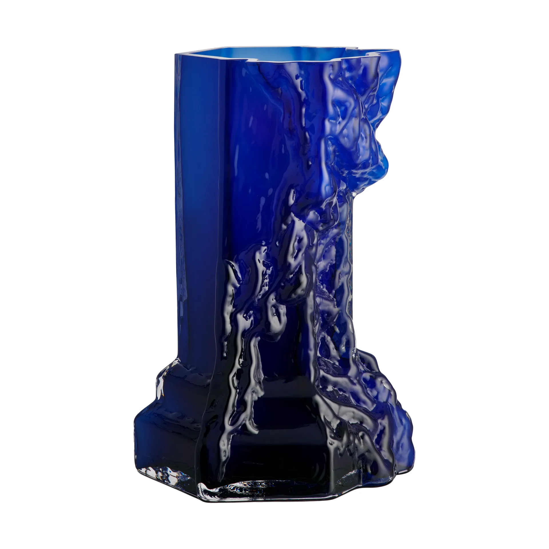 Rocky Baroque Vase 35 cm, Deep Blue Kosta Boda