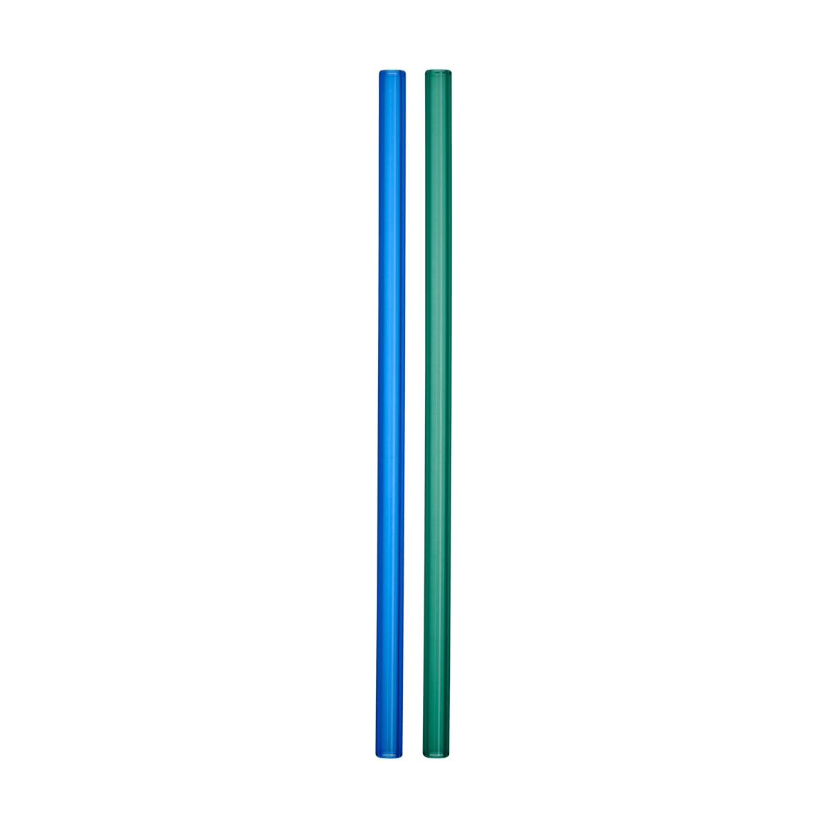 Kosta Boda Sipsavor Strohhalme 200 mm 2er-Pack Blau-Grün