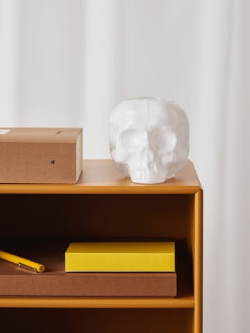 Skull Kerzenhalter 8,5 cm - Weiß - Kosta Boda