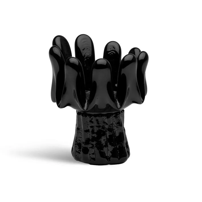 Solros Laterne 11,5 cm, Schwarz Kosta Boda