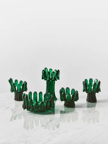Solros Laterne 11,5 cm - Smaragdgrün - Kosta Boda