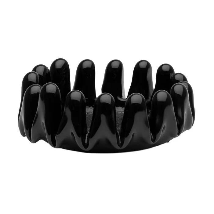Sonnenblumen-Schale, Schwarz, 7,5 cm Kosta Boda