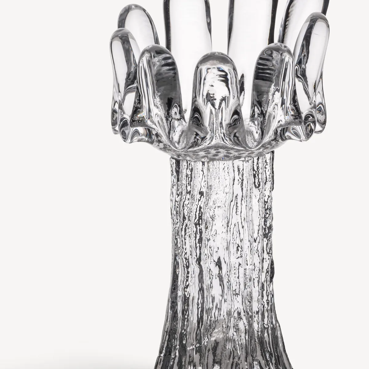 Sonnenblumen Windlicht 18 cm, Klar Kosta Boda