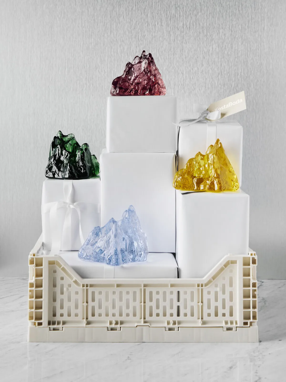 The Rock Windlicht 91 mm, Smaragd grün Kosta Boda