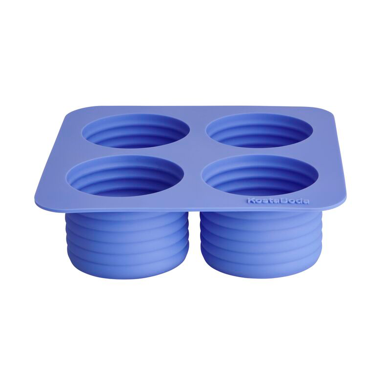 Kosta Boda Viva Eiswürfelform 4 Fächer 13 cl Meeresblau