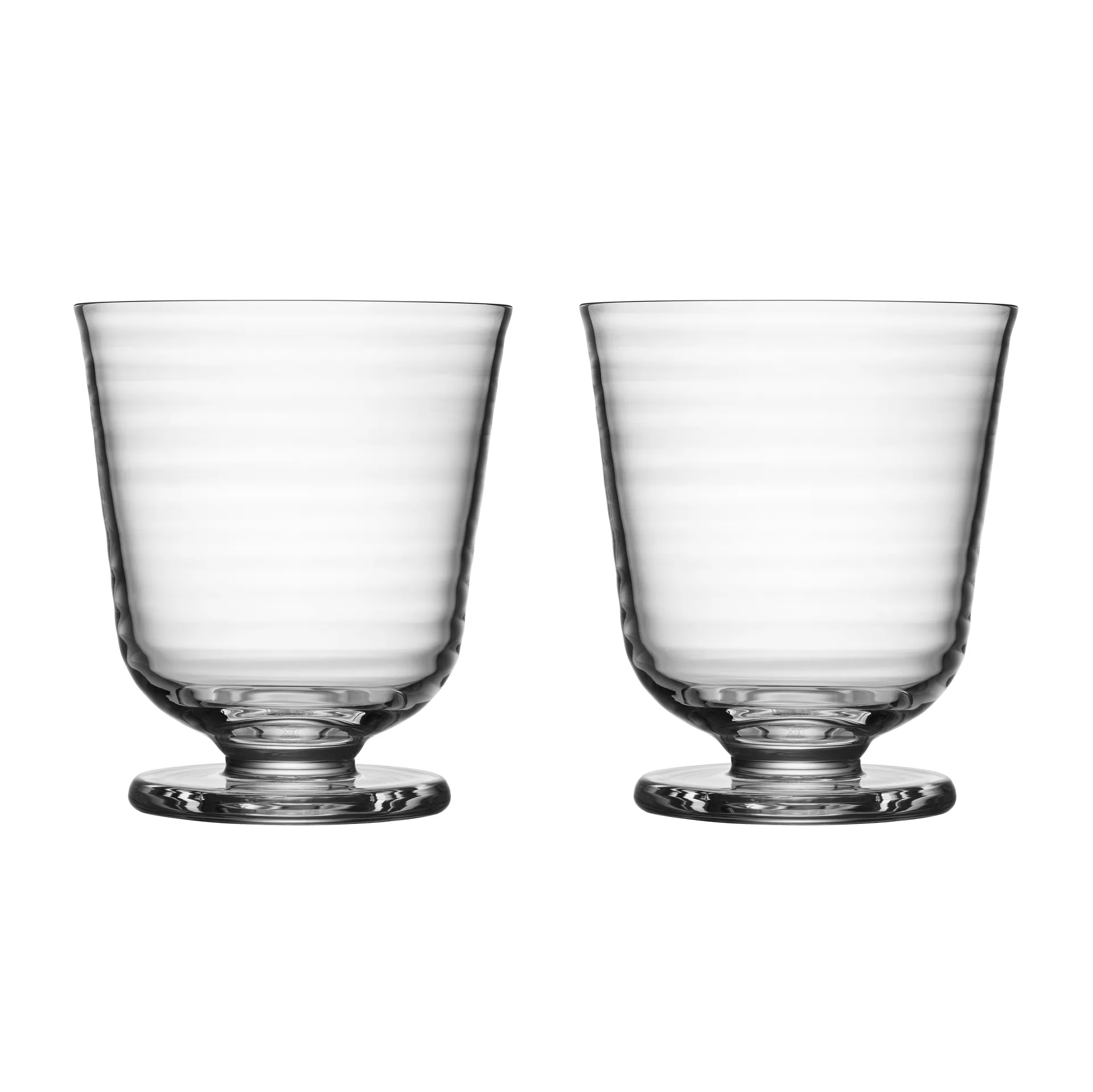 Viva Glas auf Fuß 20cl 2er Pack, Klar Kosta Boda