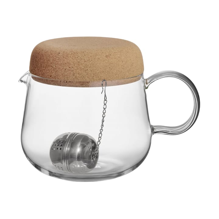 Viva Teekanne mit Korkdeckel 1,2 L - Klar - Kosta Boda