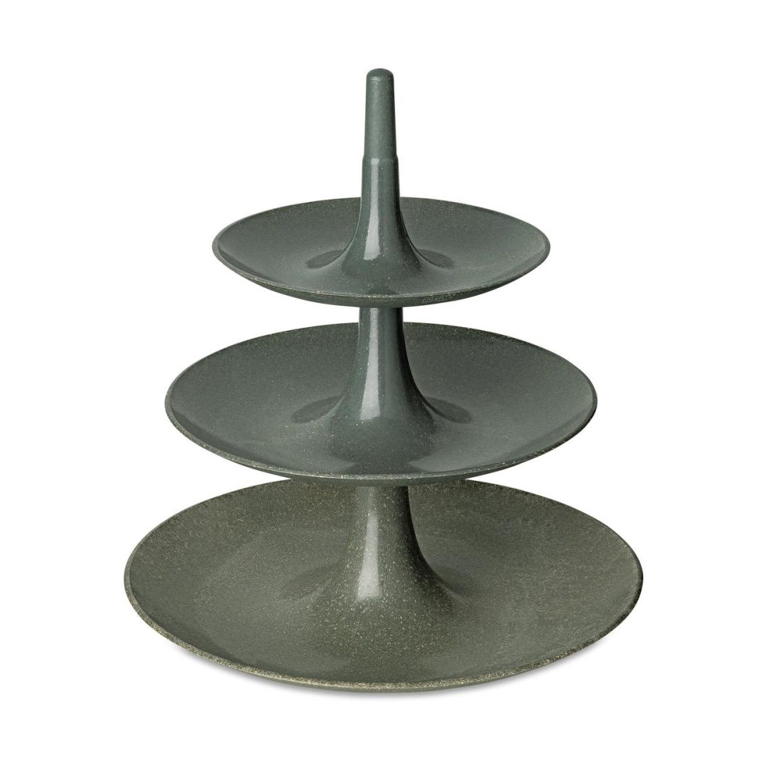 Koziol Babell Kuchenteller Etagenteller L Nature ash grey