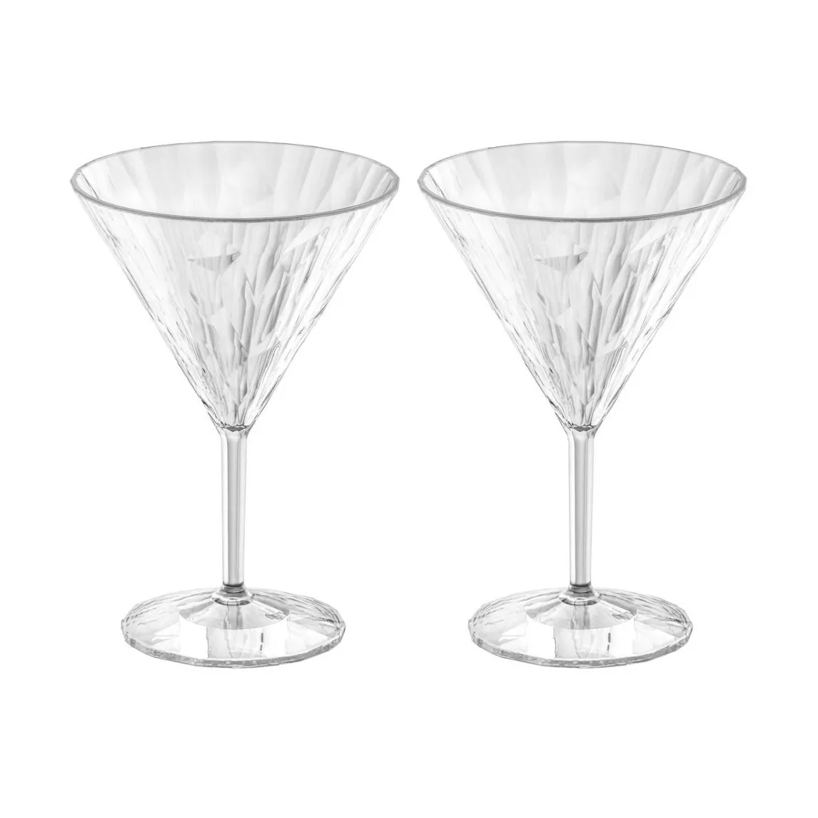 Koziol Club No. 12 Martiniglas Kunststoff 25 cl 2er Pack Kristallklar
