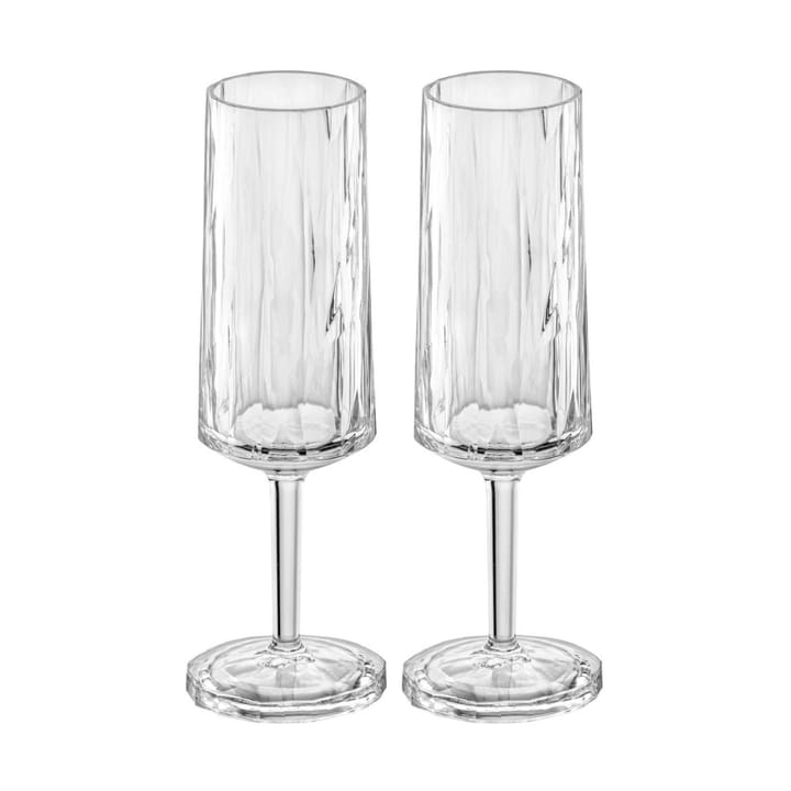 Club No. 14 Champagnerglas Kunststoff 10 cl 2er Pack, Kristallklar Koziol