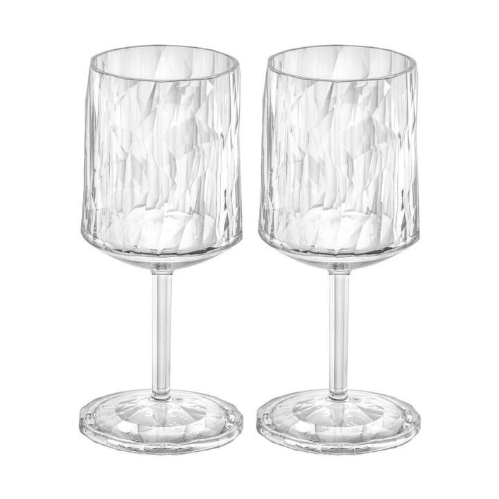Club No. 9 Weinglas Kunststoff 20 cl 2er Pack, Kristallklar Koziol