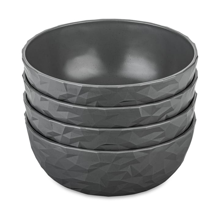 Club Schale Ø16,2 cm 4er-Pack biozirkulärer Thermoplast - Nature ash grey - Koziol
