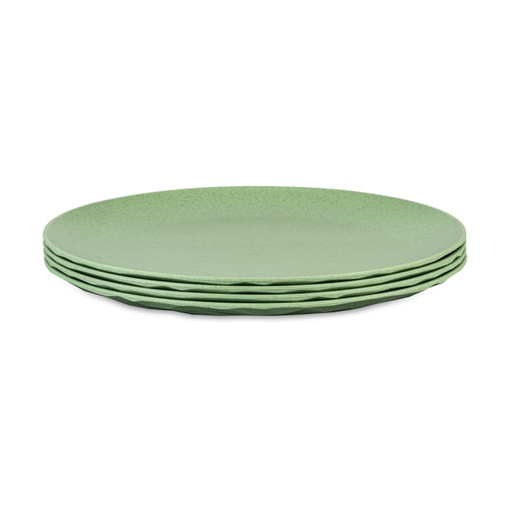 Club Teller Ø26 cm 4er-Pack biozirkulärer Thermoplast - Nature leaf green - Koziol