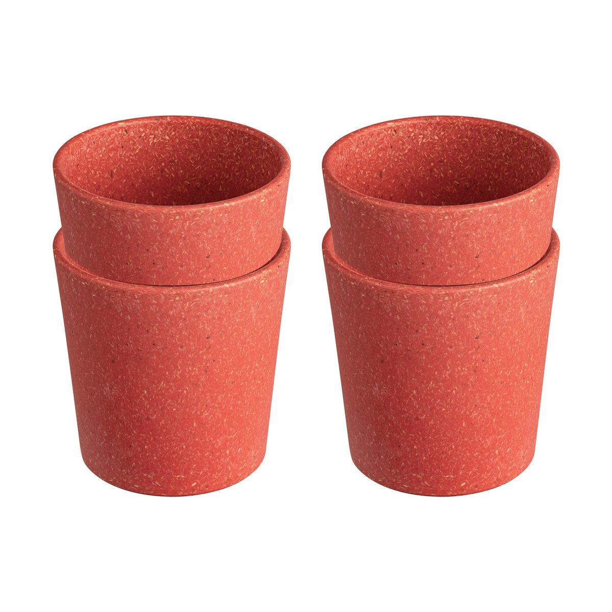 Koziol Connect Becher S 19 cl 4er Pack Nature coral